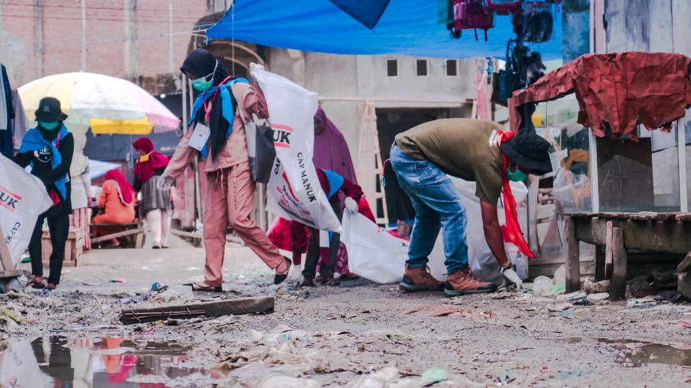 1 Truk, 2 Mobil Pick UP Sampah Diperingatan Hari WCD Di Mamuju Tengah