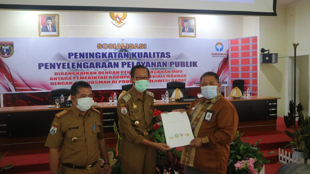 Tingkatkan Kualitas Layanan Publik, Pemda Polman Lakukan MoU Dengan Ombudsman