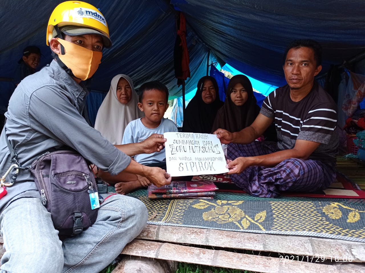 Warga Muhammadiyah Sipirok Kirim Bantuan ke Malunda Sulawesi Barat