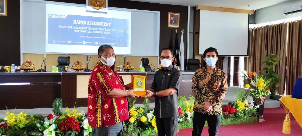 Lakukan Rapid Assessment Terkait DTKS, Wakil Bupati Mateng Apresiasi Ombudsman Sulbar