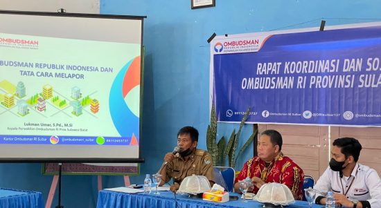 Adakan Sosialisasi, Ombudsman: Kepuasan Masyarakat Bukti Pelayanan Publik yang Baik