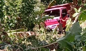 Jalan amblas Dum Truk Terjun ke jurang sedalam 70 meter