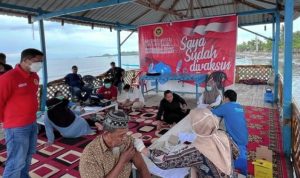 Kabinda Sulbar Tinjau Vaksinasi Masyarakat Pesisir di Polman