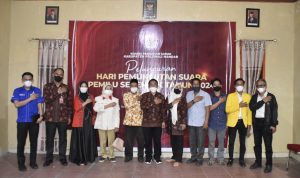 KPU Polman ikuti Secara Virtual Launching hari Pemilu