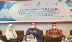 Hadir dalam Forum Konsultasi Publik, Ombudsman Sulbar : Ketika Masyarakat Butuh Kita Selalu Ada