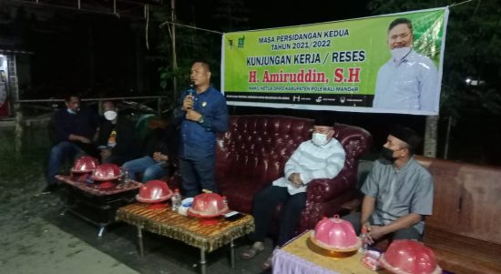 Reses di desa Riso wakil ketua I DPRD Polman, Amiruddin akan mengawal aspirasi warga