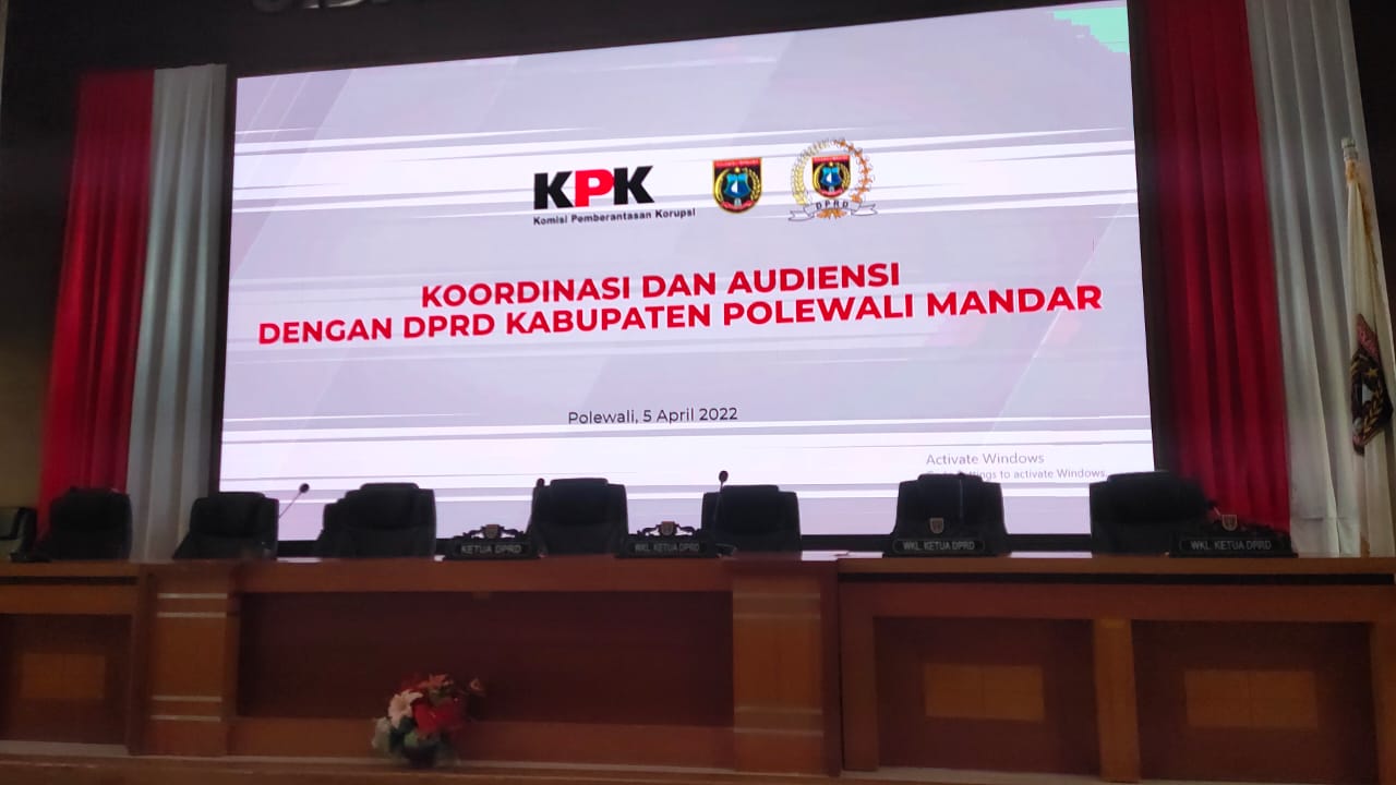 KPK RI, Berbagai ilmu kepada legislator Polman Terkait upaya pencegahan Korupsi