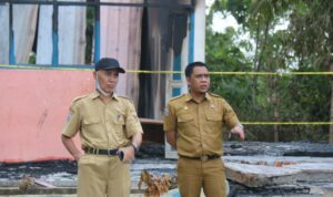 Bidang Sapras Dikbud Polman kunjungi Sekolah yang terbakar di Salarri