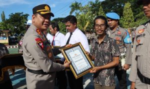 Ungkap dua kasus menonjol Dalam waktu cepat,17 personel terima reward dari Kapolres