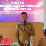 Pj. Bupati Polman Membuka Bimtek Pelatihan Pengelolaan Informasi di Media Sosial