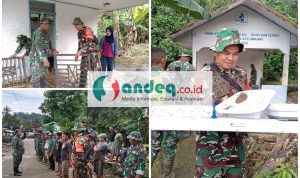 Pasca Banjir Di Desa Amola, Personel Kodim 1402/Polman Dikerahkan Bantu Warga