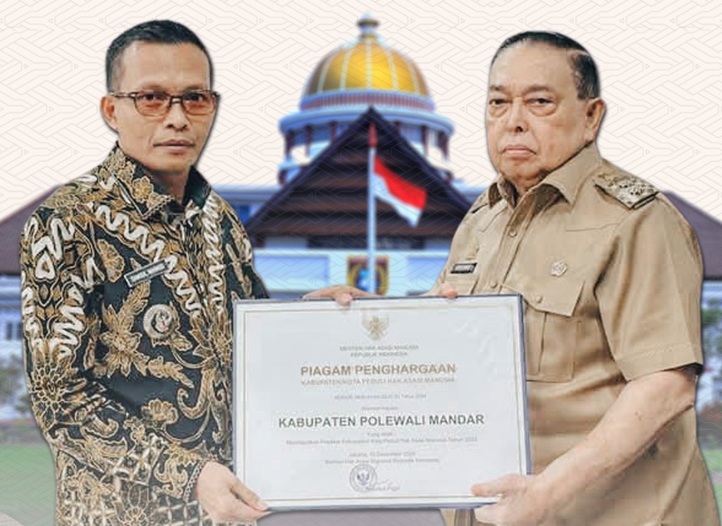 Puncak Peringatan Hari HAM Sedunia Ke-76, Polewali Mandar Raih Penghargaan KKP HAM