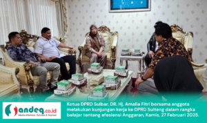 Belajar Efesiensi Anggaran, Ketua DPRD Sulbar dan Anggota Lakukan Kunjungan Kerja Ke DPRD Sulteng