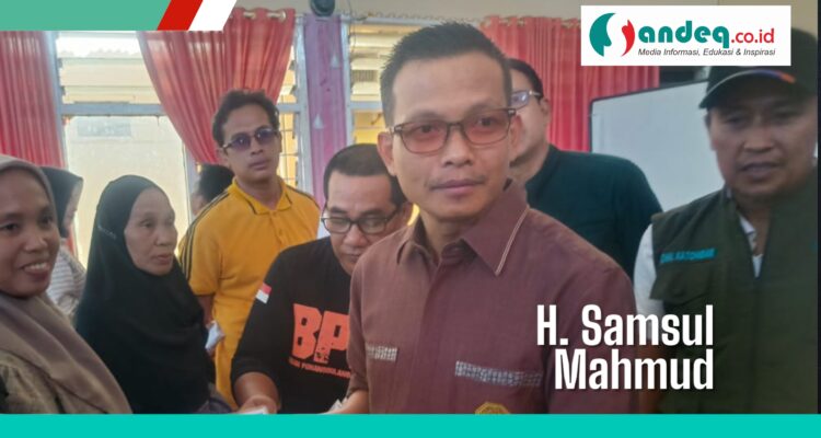 Bupati Polman Serahkan Dana Bantuan Bencana Alam Kepada Korban