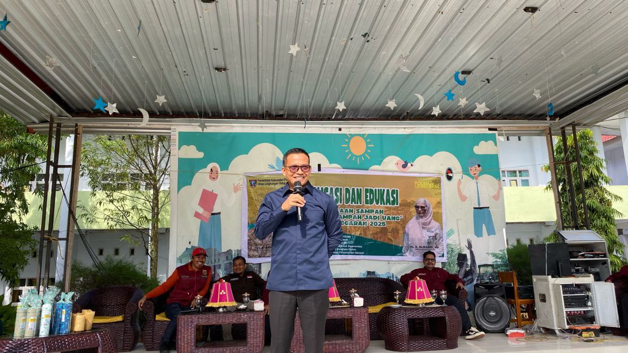 DLHK Polman Hadir di Sekolah-sekolah Lakukan Sosialisasi dan Edukasi Pengelolaan Sampah