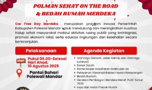 Polman Sehat On The Road, Melalui Car Free Day Merdek