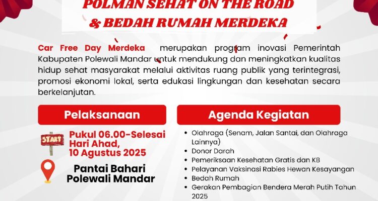 Polman Sehat On The Road, Melalui Car Free Day Merdek