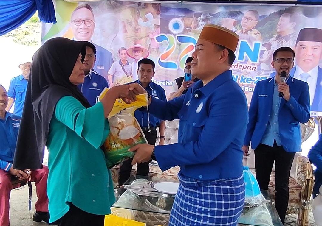 DPW PAN Sulawesi Barat Bagikan 2.700 Paket Sembako di HUT PAN ke-27