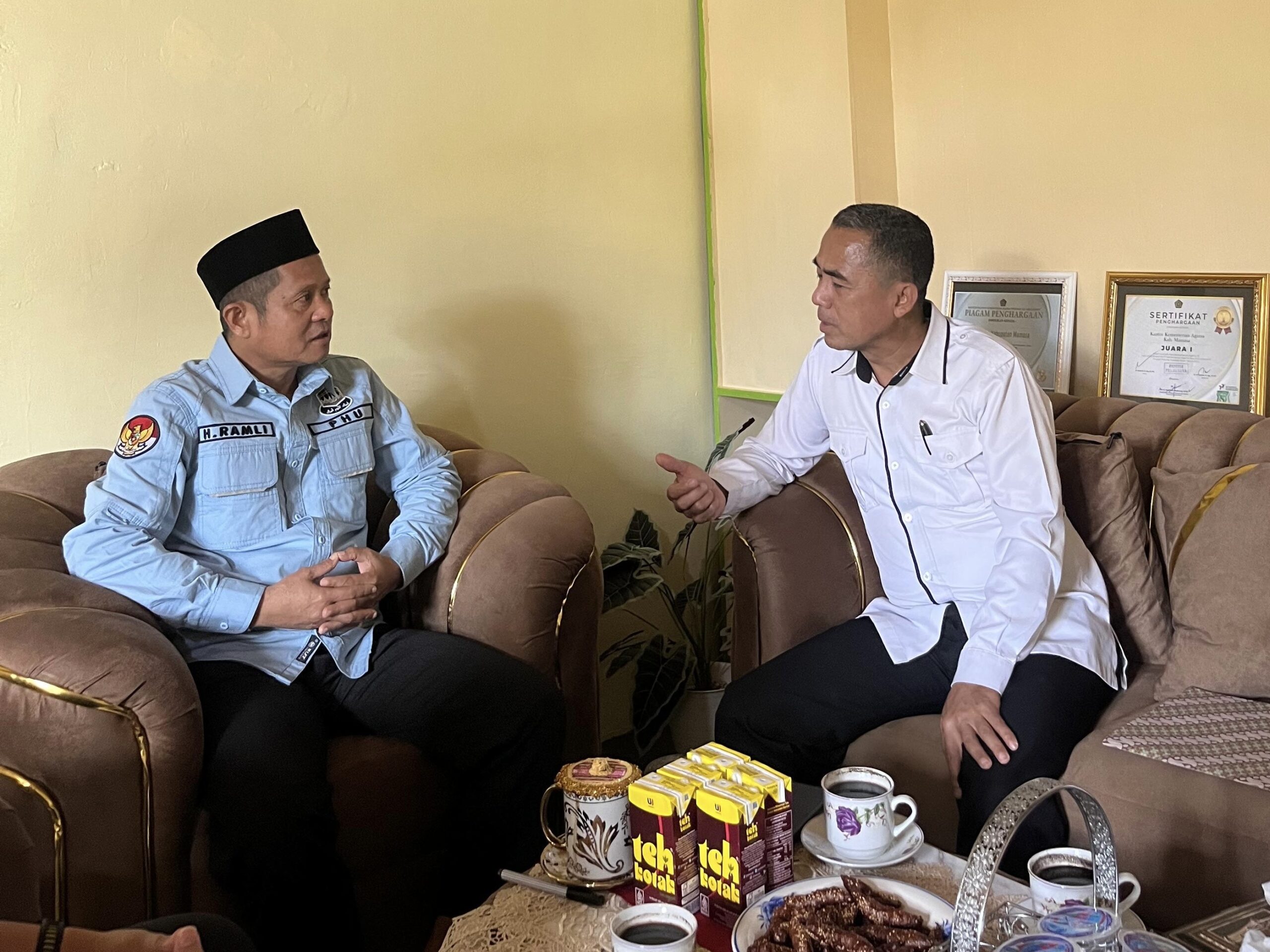 Kantor Pertanahan Mamasa dan Kemenag Bahas Kerja Sama Percepatan Pendaftaran Tanah Wakaf