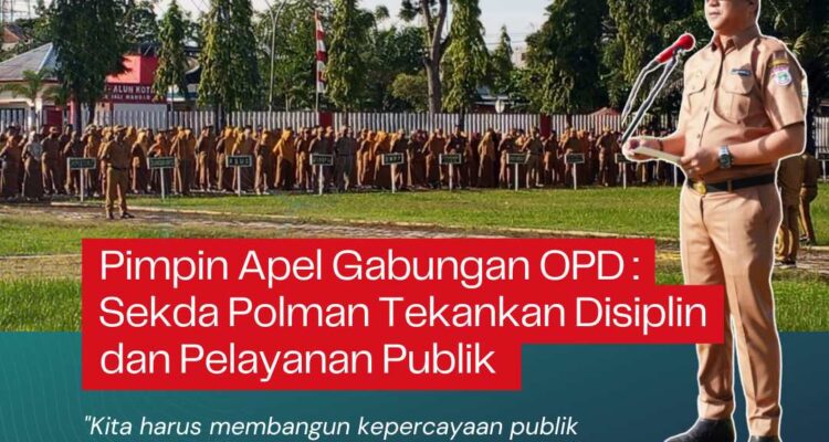 Pimpin Apel Gabungan OPD, Sekda Polman Tekankan Disiplin dan Pelayanan Publik
