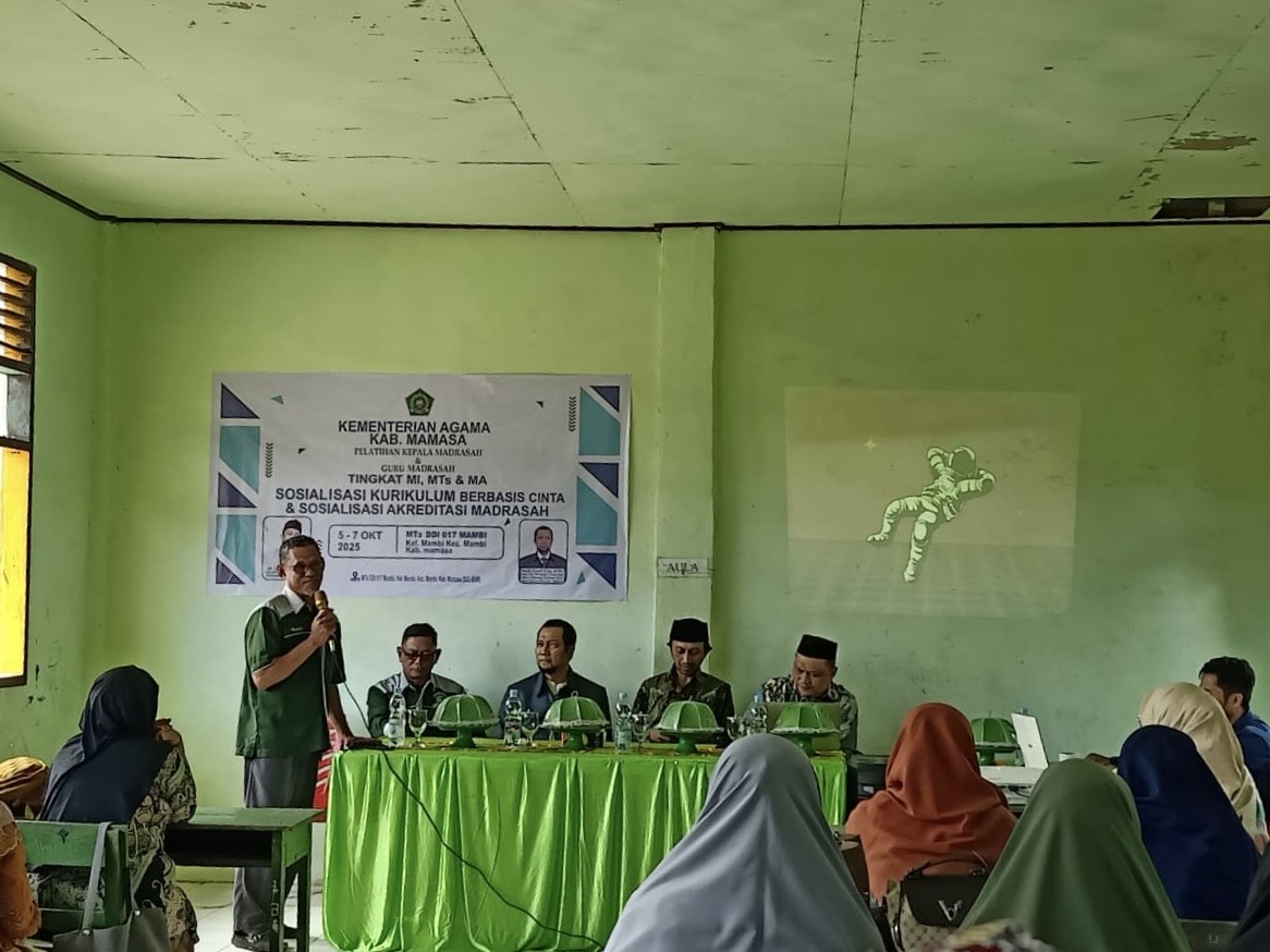Kemenag Mamasa Gelar Sosialisasi Kurikulum Berbasis Cinta, Ajak Guru Madrasah Wujudkan Pendidikan Humanis