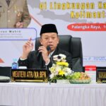 Menteri ATR/BPN Kunker ke Kalteng, Tekankan Pelayanan Pertanahan Harus Adaptif, Cepat, dan Bersih