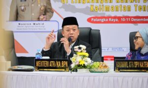 Menteri ATR/BPN Kunker ke Kalteng, Tekankan Pelayanan Pertanahan Harus Adaptif, Cepat, dan Bersih