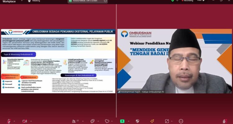 Hardiknas, Ombudsman Sulbar Gelar Webinar Pendidikan Nasional Hardiknas, Ombudsman Sulbar Gelar Webinar Pendidikan Nasional
