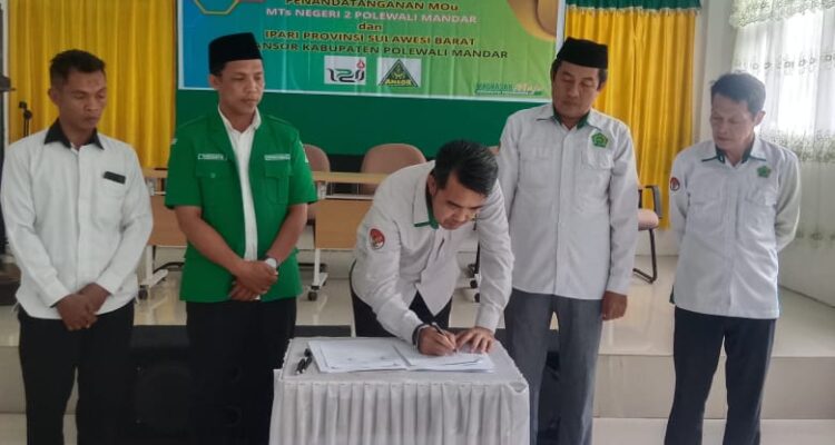 MTsN 2 Polman Gandeng GP Ansor dan IPARI Kawal Pendidikan Karakter Siswa