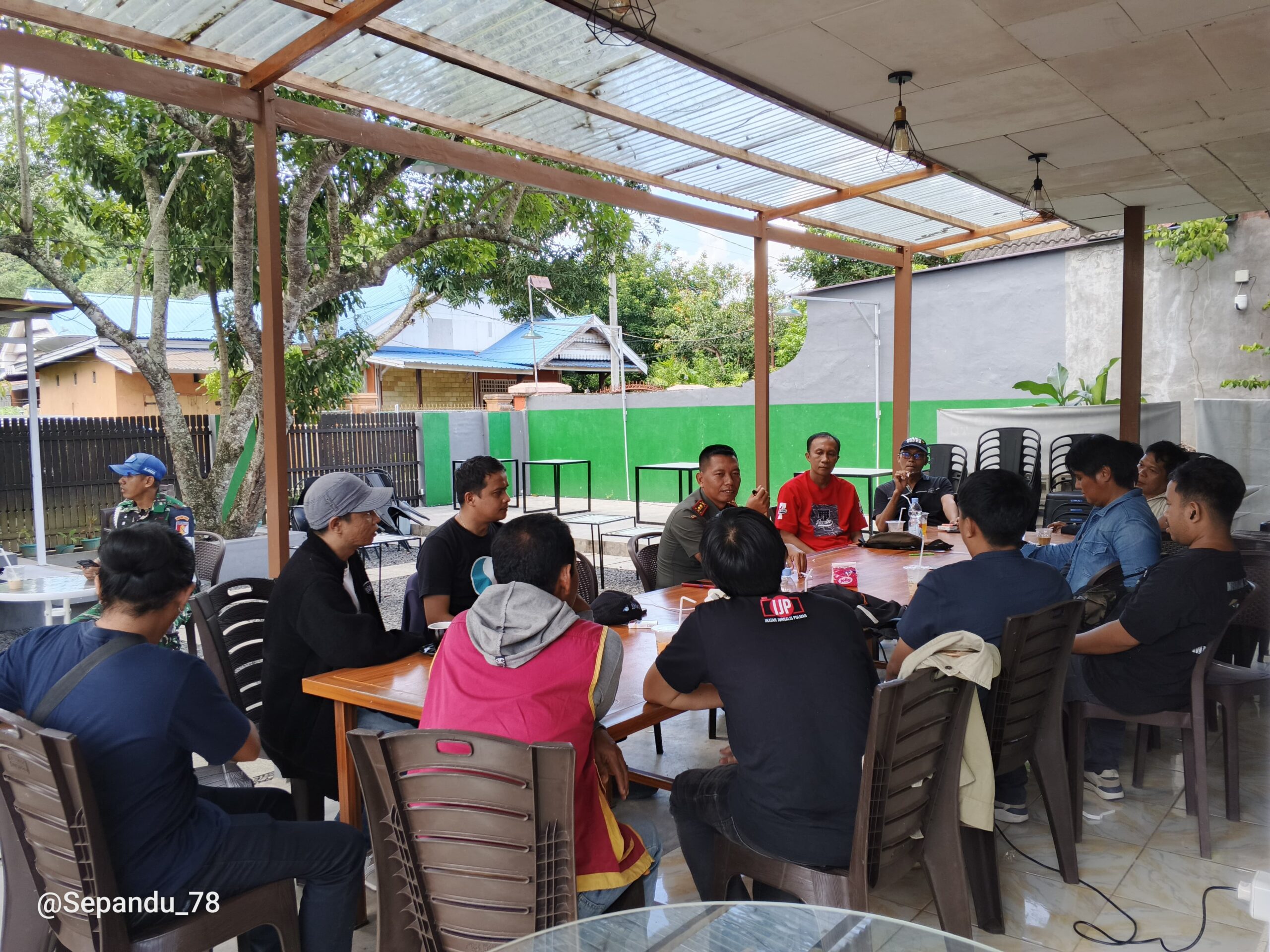 Sehari Setelah Menjabat, Dandim 1402/Polman Langsung Bertemu Awak Media