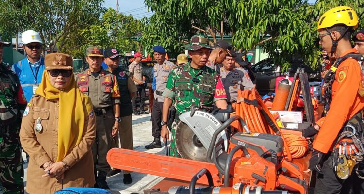 Apel Kesiapsiagaan Bencana, Kodim 1402/Polman Satukan Unsur TNI-Polri dan OPD