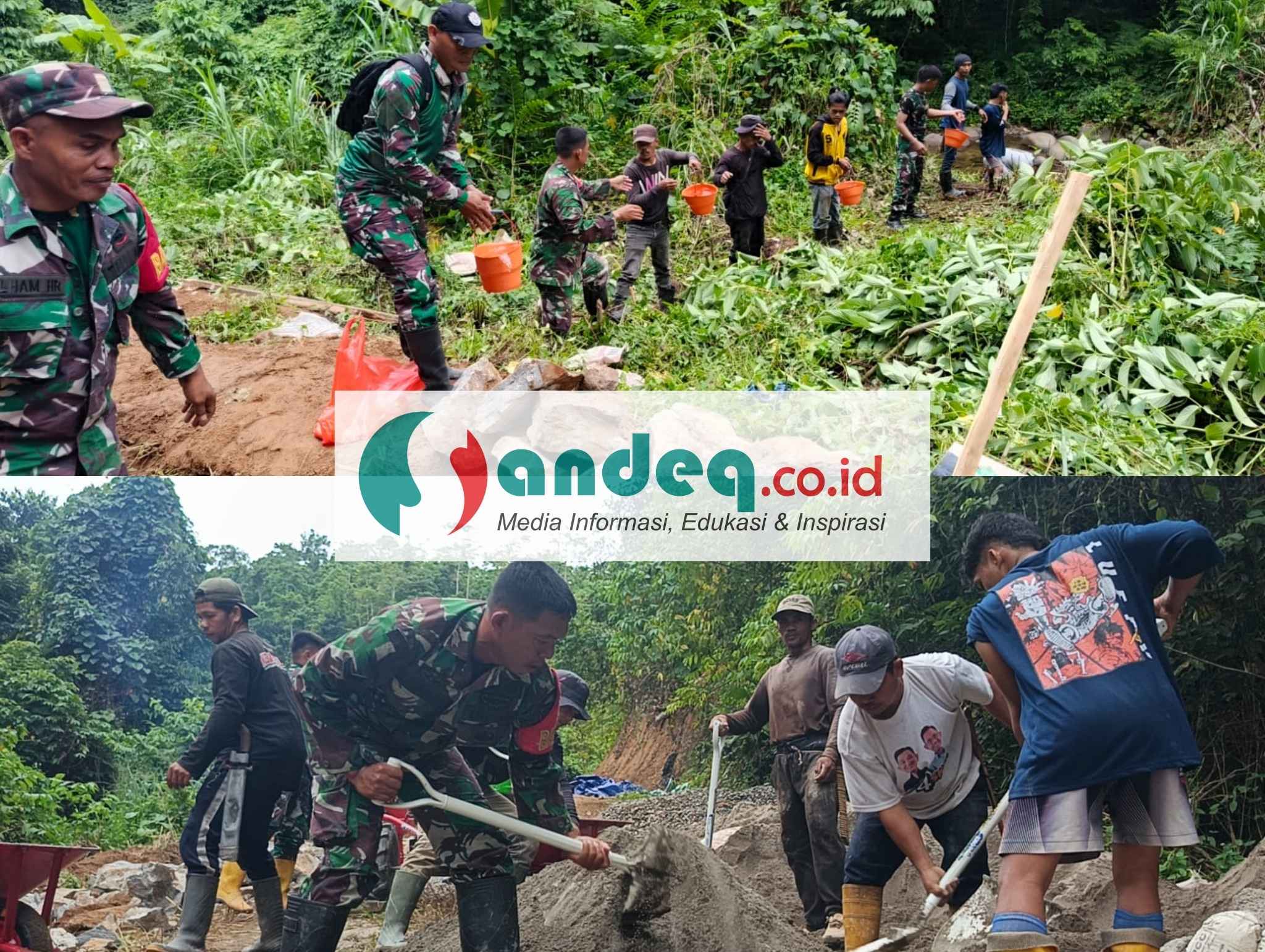 Gotong Royong TNI-Masyarakat Warnai Hari Terakhir Pra-TMMD ke-127 di Polman