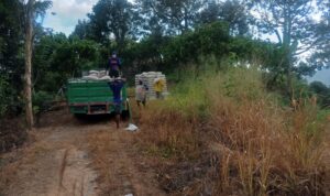 Peningkatan Akses Bulo–Lenggo, Material TMMD ke-127 Mulai Masuk Lokasi