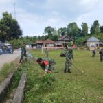 Kodim 1402/Polman Lakukan Karya Bakti Jelang Pelaksanaan TMMD ke-127