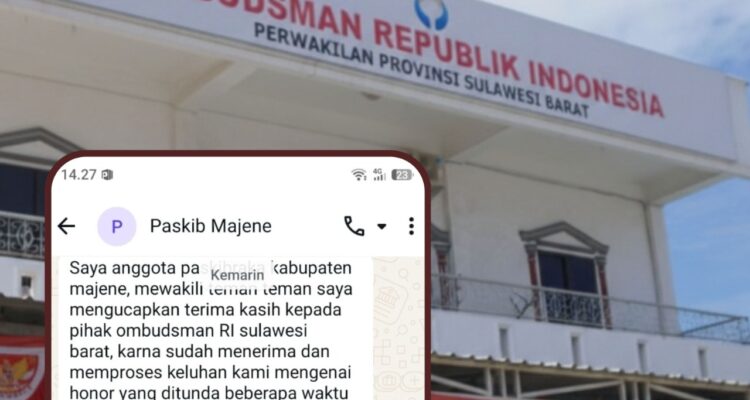 Akhirnya Cair, Paskibraka Majene Sampaikan Terima Kasih ke Ombudsman Sulbar