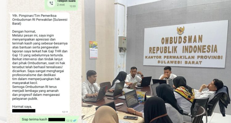 Hak Guru PPPK Terbayar, Pelapor Sampaikan Terima Kasih ke Ombudsman Sulbar