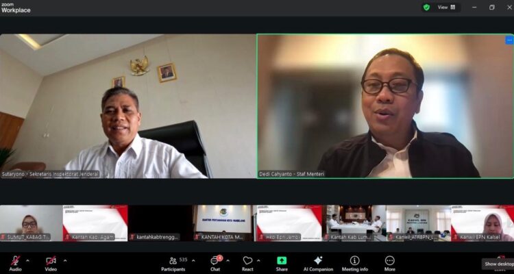 Momentum Perbaikan Layanan Pertanahan: Kementerian ATR/BPN Sosialisasikan Hasil SPI KPK 2025 ke Seluruh Jajaran