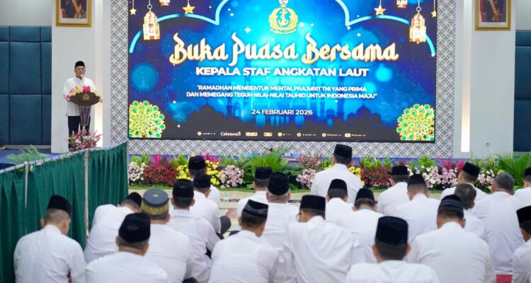 Tausiah di Buka Bersama KASAL, Menteri Nusron: Negara Besar Mampu Ciptakan Rasa Aman