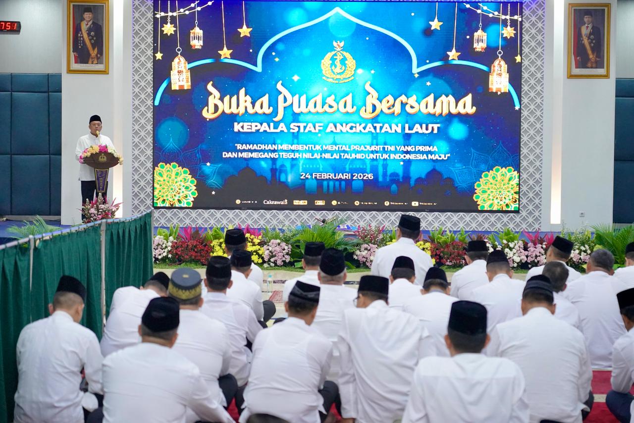 Tausiah di Buka Bersama KASAL, Menteri Nusron: Negara Besar Mampu Ciptakan Rasa Aman