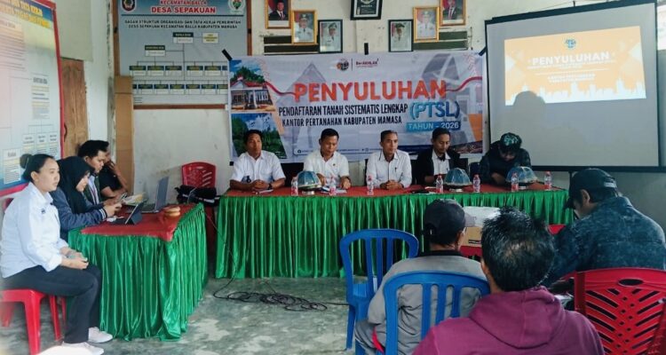Lagi, Kantor Pertanahan Mamasa Gelar Penyuluhan PTSL di Desa Sepakuan, Libatkan Aparat Penegak Hukum