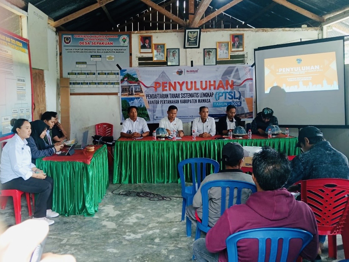 Lagi, Kantor Pertanahan Mamasa Gelar Penyuluhan PTSL di Desa Sepakuan, Libatkan Aparat Penegak Hukum