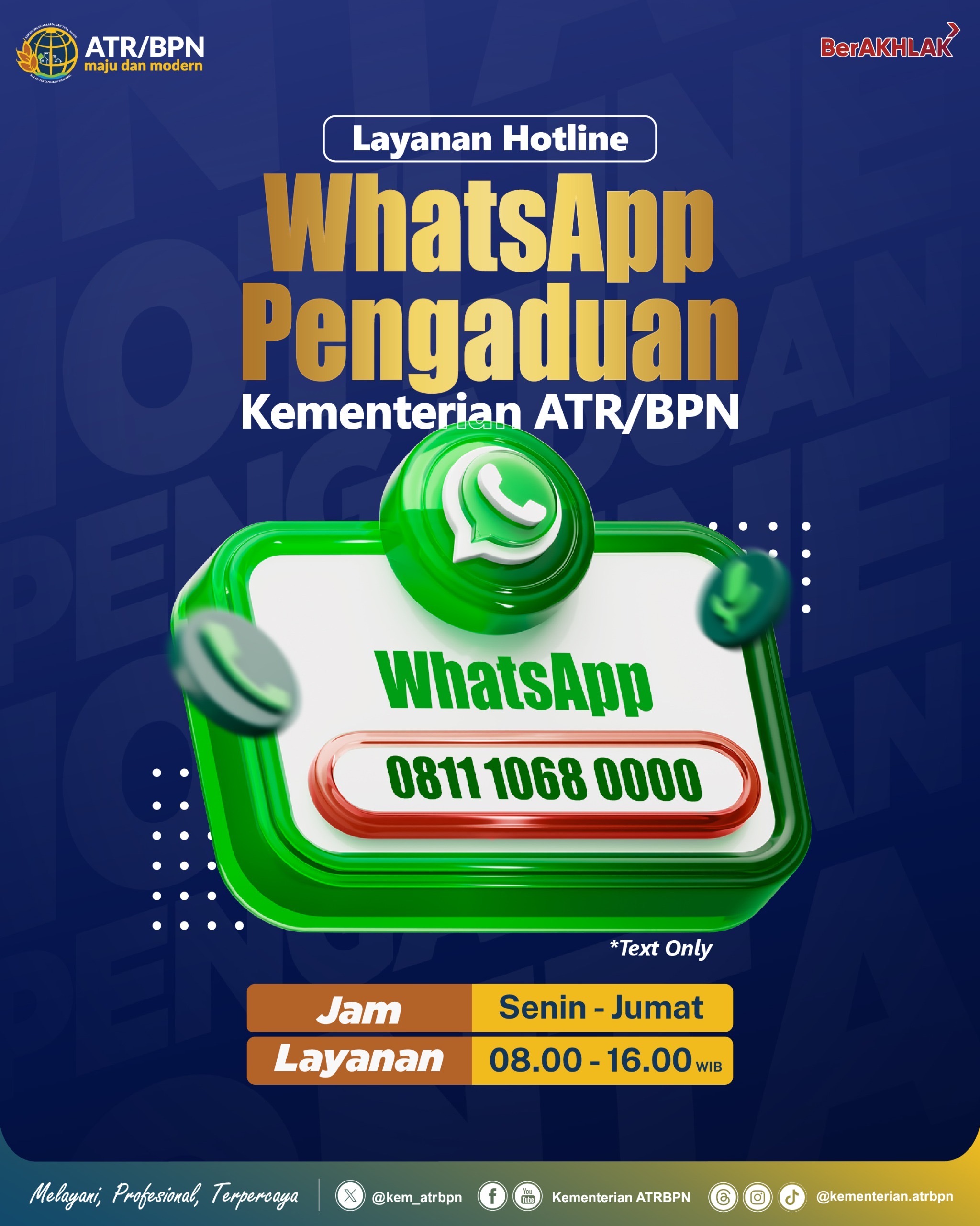 Mudik Lebaran, Urus Tanah di Kampung Halaman: Jika Ada Kendala, Laporkan Lewat Kanal Pengaduan Terintegrasi Kementerian ATR/BPN