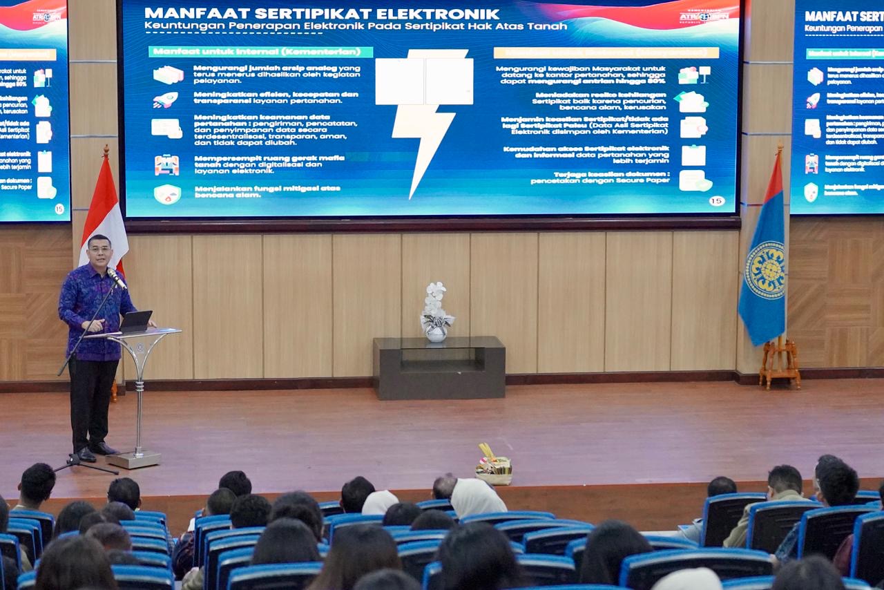 Digitalisasi Layanan Pertanahan Bukan Sekadar Ganti Dokumen, Wamen ATR Tekankan Transformasi Menyeluruh