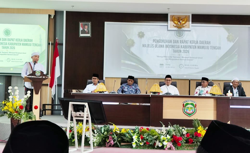 Pengukuhan dan Rakerda MUI Mamuju Tengah, Bupati berpesan Tekankan Harmonisasi Umat Beragama