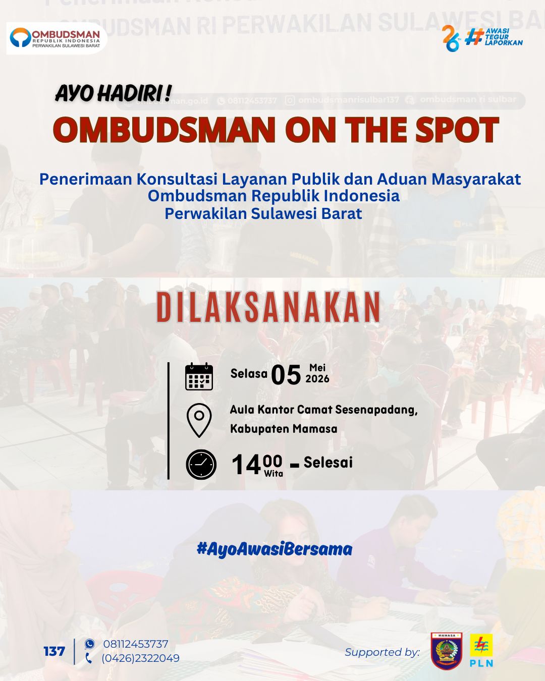 Mendekat ke Warga, Ombudsman Sulbar Akan Buka Posko Aduan di Sesenapadang, Mamasa
