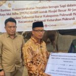 Menjelang Hari Raya Idul Adha 1447 Hijriah, masyarakat Kabupaten Polewali Mandar mendapat perhatian khusus dari Presiden RI, Prabowo Subianto. Seekor sapi kurban berukuran jumbo dengan bobot mencapai 1 ton 153 kilogram Menjelang Hari Raya Idul Adha 1447 Hijriah, masyarakat Kabupaten Polewali Mandar mendapat perhatian khusus dari Presiden RI, Prabowo Subianto. Seekor sapi kurban berukuran jumbo dengan bobot mencapai 1 ton 153 kilogram
