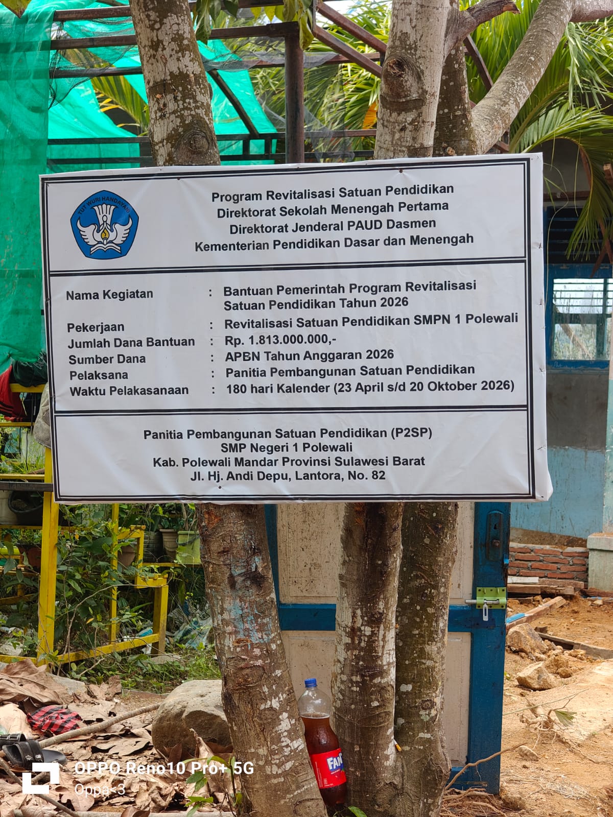 Warga dan Ahli Waris Lahan Minta Proyek Revitalisasi SMPN 1 Polewali Dihentikan Sementara