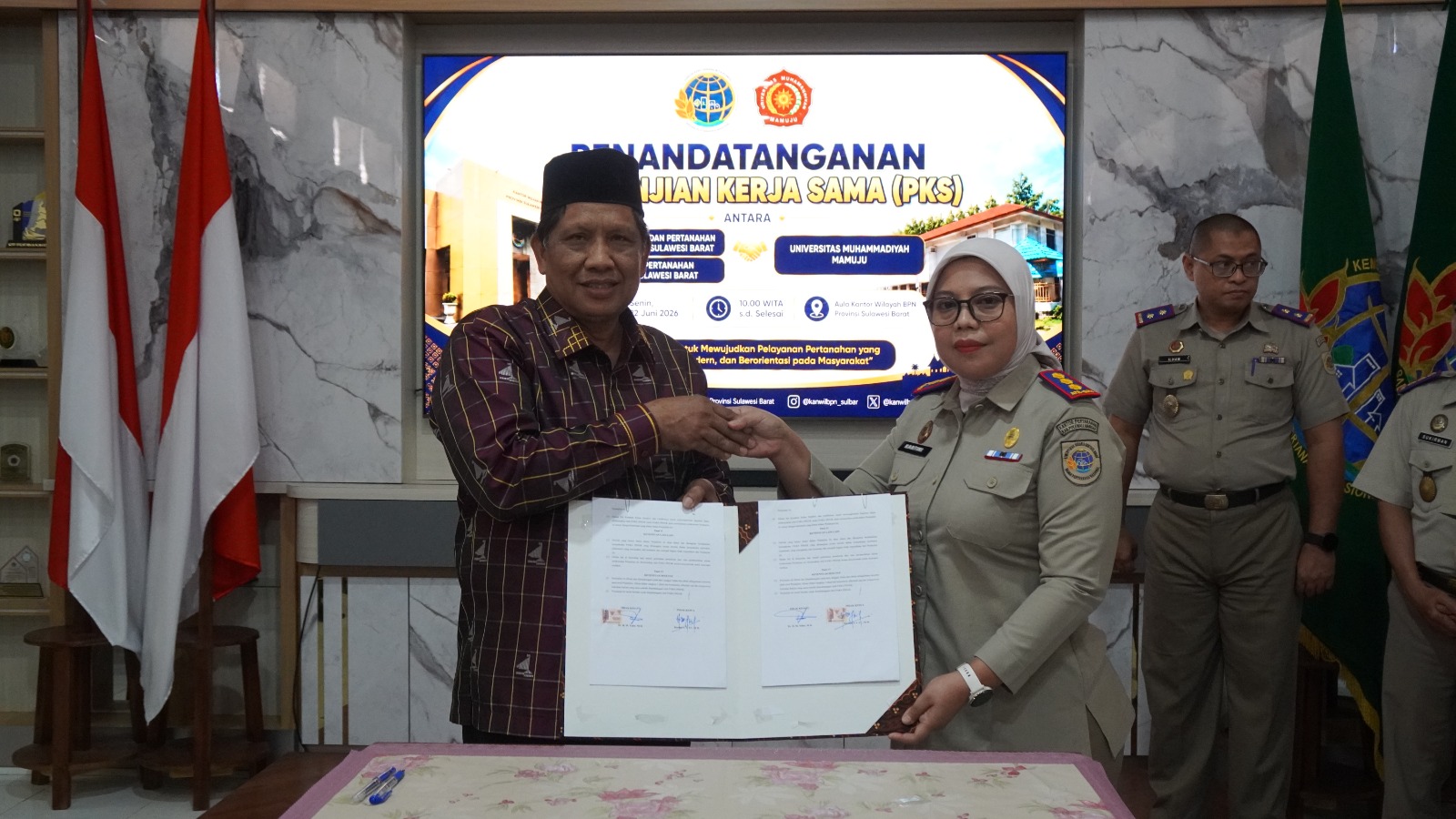 Kanwil BPN Sulawesi Barat Jalin Kerja Sama dengan Universitas Muhammadiyah untuk Tingkatkan Pelayanan Pertanahan