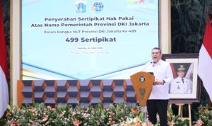 Sertipikasi Tanah DKI Jakarta Capai 98,6%, Wamen Ossy: Jadi Contoh Baik bagi Daerah Lain