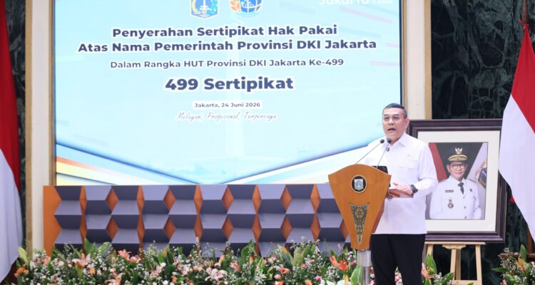 Sertipikasi Tanah DKI Jakarta Capai 98,6%, Wamen Ossy: Jadi Contoh Baik bagi Daerah Lain
